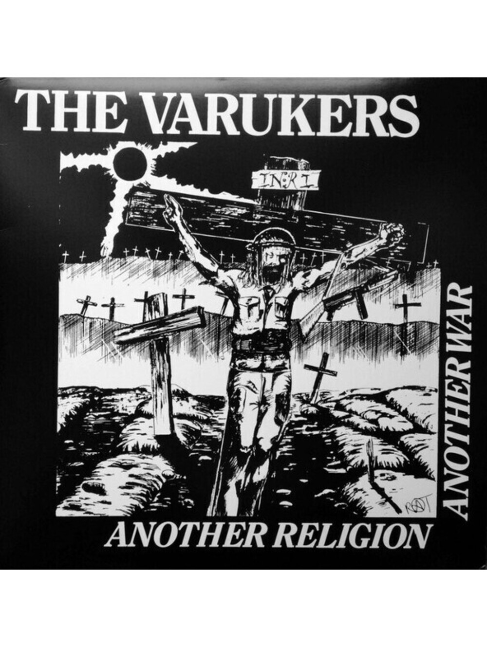 THE VARUKERS - ANOTHER RELIGION ANOTHER WAR LP VINYL RECORD punk rock uk 82